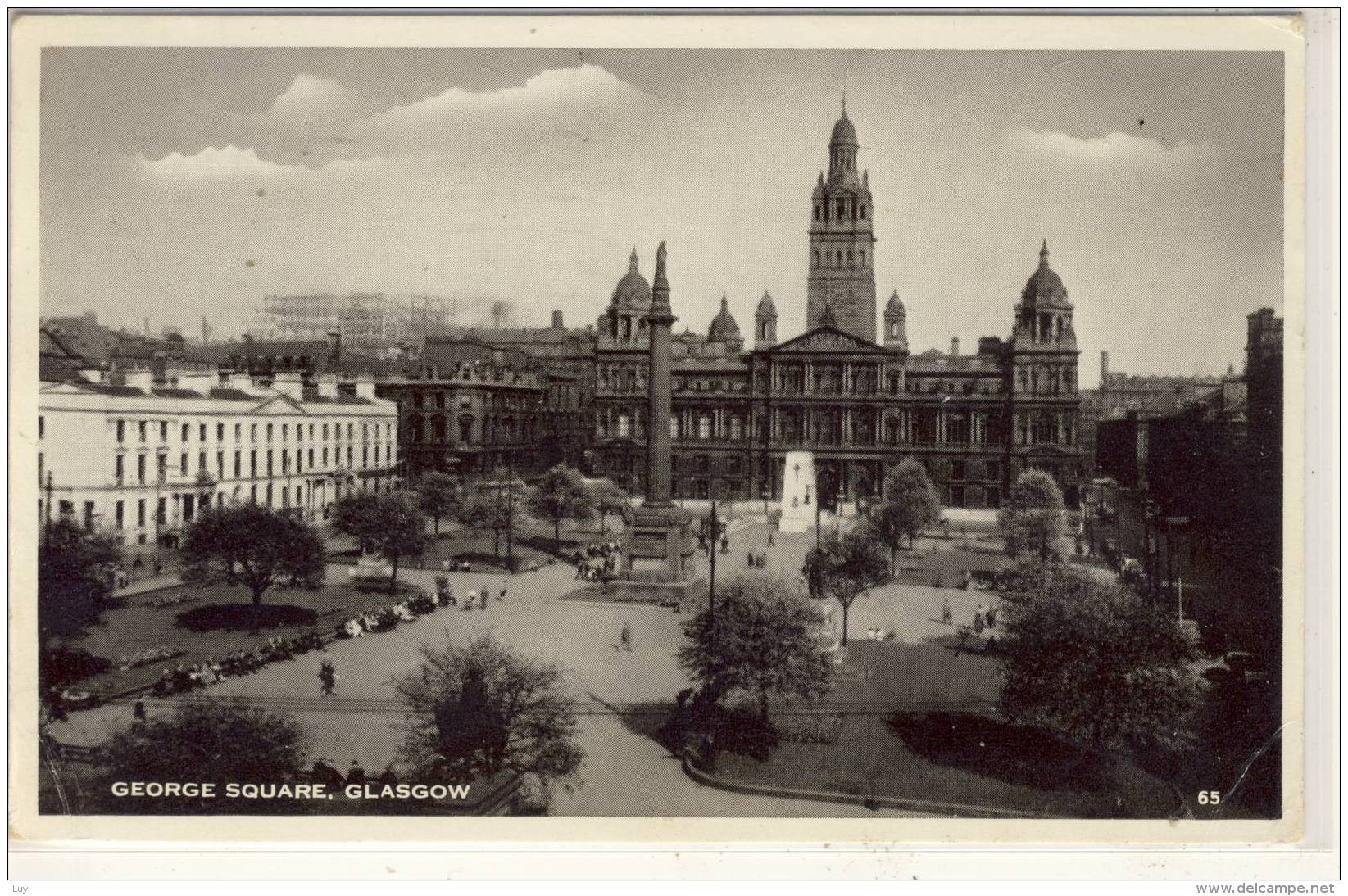 GLASGOW - George Square , Used 1954 - Lanarkshire / Glasgow