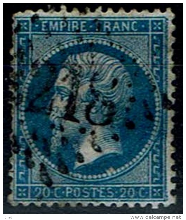 Frankreich France 1862 - Napoléon III - MiNr 21 - 1862 Napoléon III.