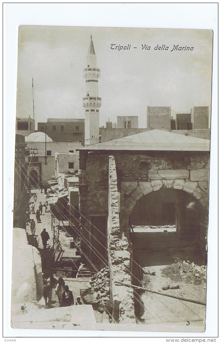 AFRICA - LIBYA - TRIPOLI - VIA DELLA MARINA - RPPC POSTCARD - EDIT TAAR 1910s - Libya