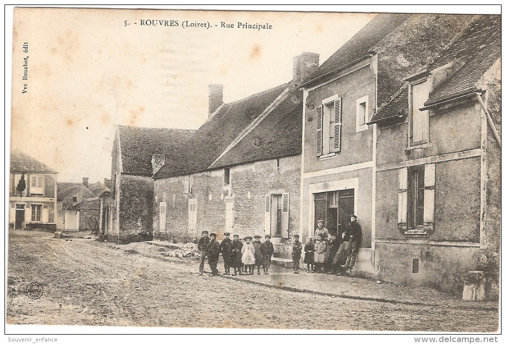 CPA Rouvres Rue Principale   45 Loiret - Otros & Sin Clasificación