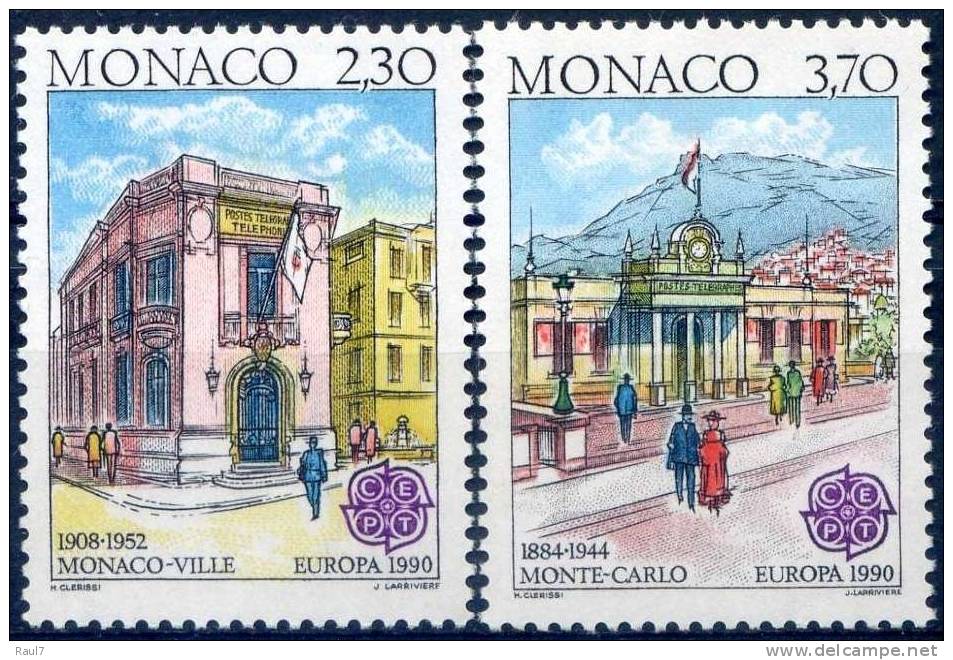 EUROPA - CEPT 1990 - Monaco - 2 Val Neufs // Mnh - 1990