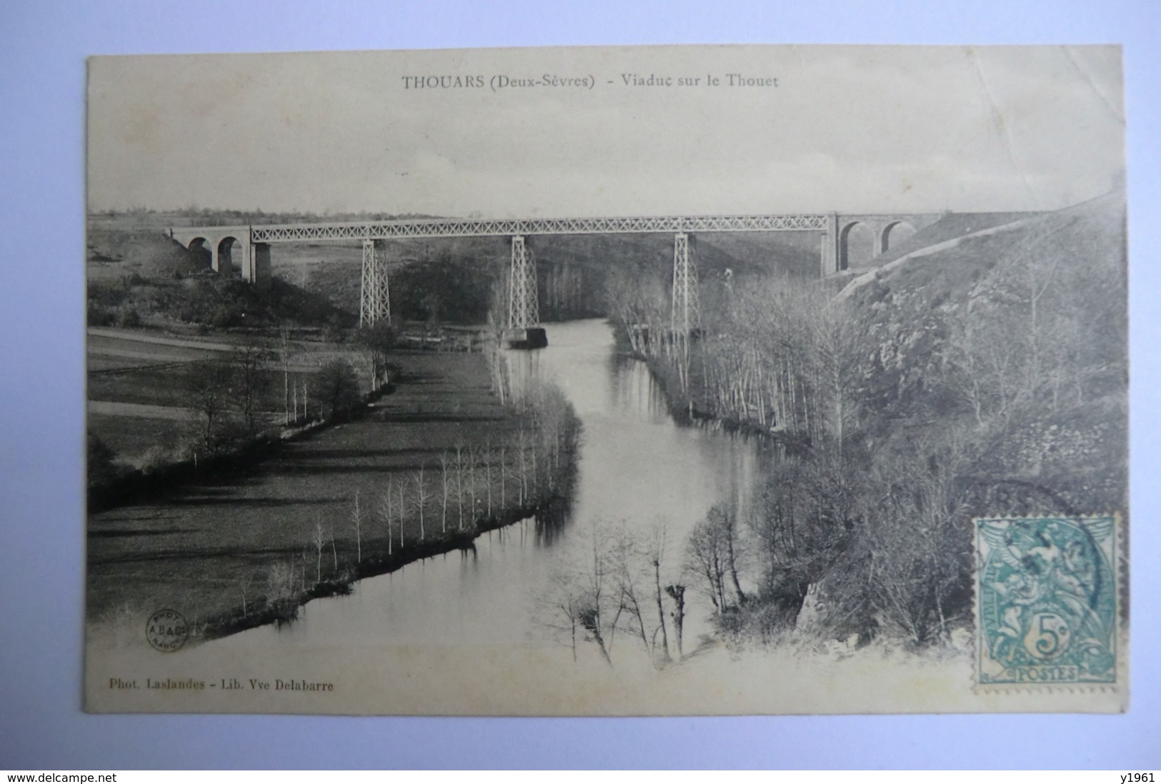 CPA 79 DEUX SEVRES THOUARS. Viaduc Sur Le Thouet.1907. - Thouars