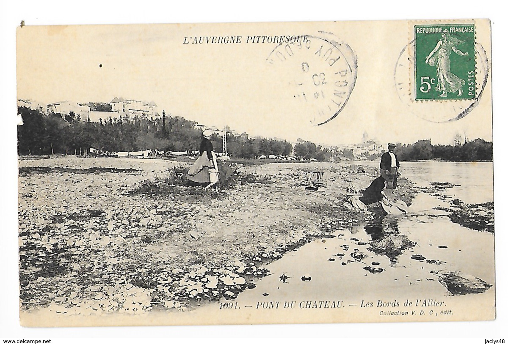 PONT DU CHATEAU  (cpa 63)    Les Bords De L'Allier    - L 1 - Pont Du Chateau