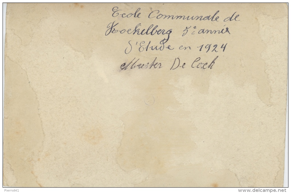 BELGIQUE - BRUXELLES - KOEKELBERG - Elèves De L'Ecole Communale De KOEKELBERG En 1924 - Cliché Format 14X9,2 CM - Koekelberg