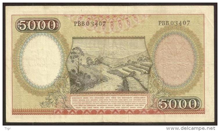 INDONESIA. 5000 Rupiah 1958. Pick 63. - Indonesia