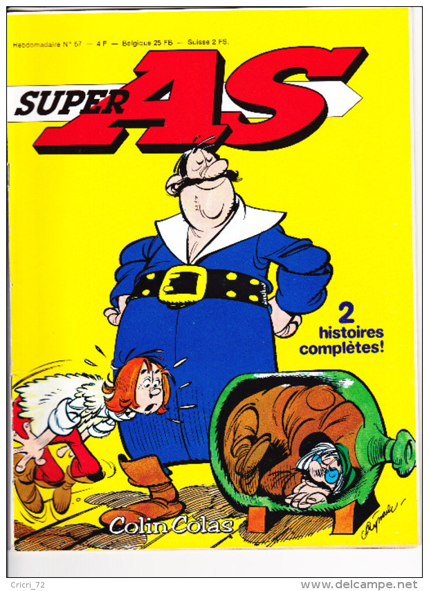 SUPER AS N° 57 Gigantic Colin Colas Les Gentlemen Olympia Comic Robert-Houdin Yalek Dorothée Répond ... - Super As