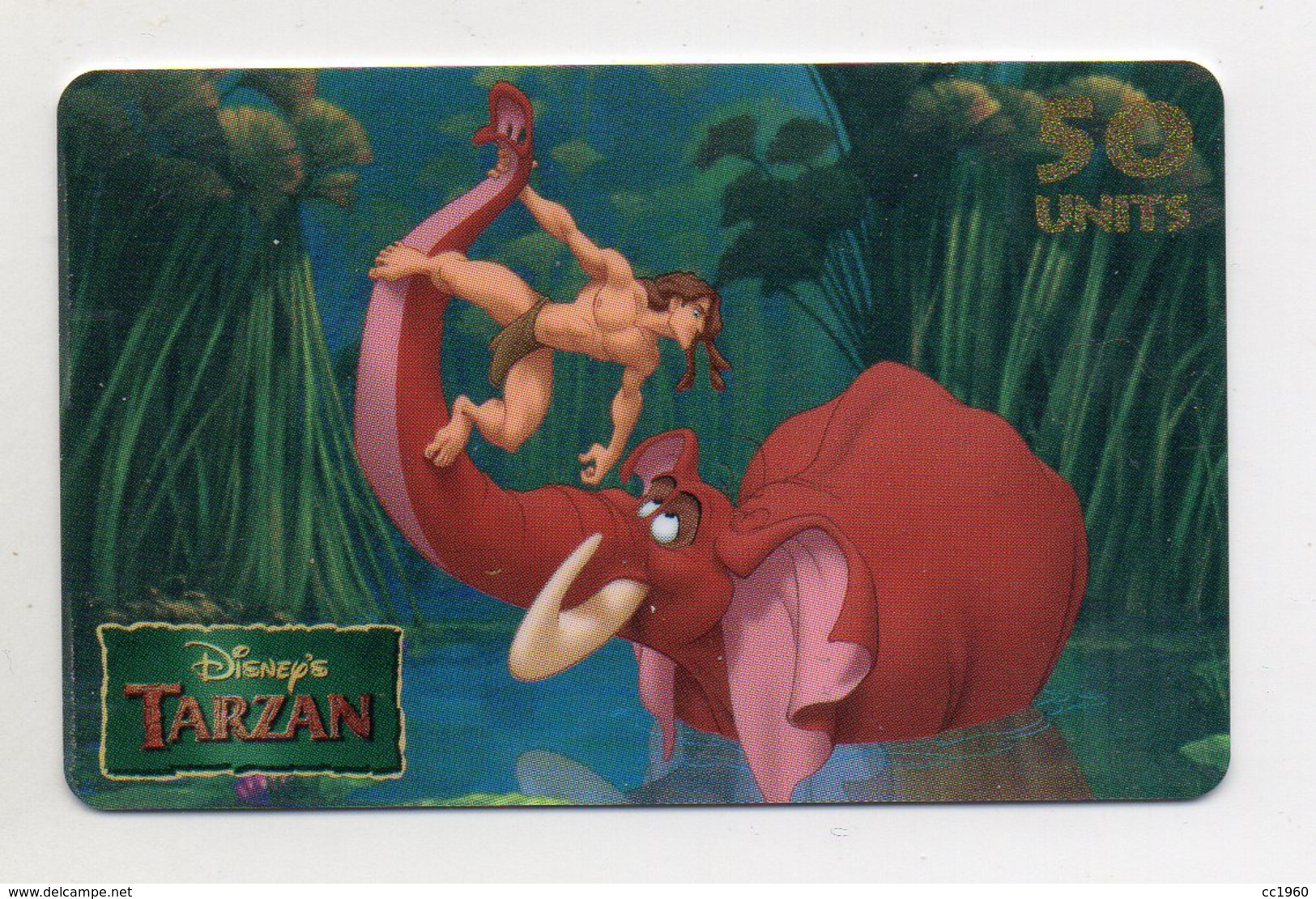 Ricarica Telefonica " WESTEL INTELCOM - Disney's Tarzan " Da 50 Units - Nuova - Validità 31 Dicembre 2000 -  (FDC1161) - GSM-Kaarten, Aanvulling & Voorafbetaald