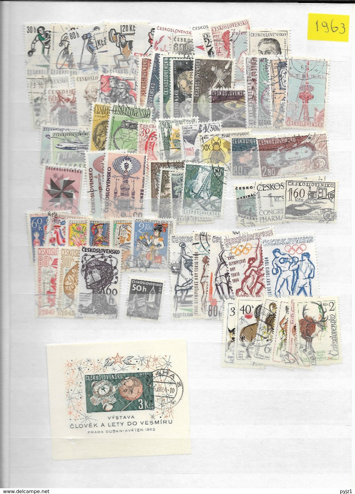 1963 USED Czechoslovakia Year Collection - Used Stamps