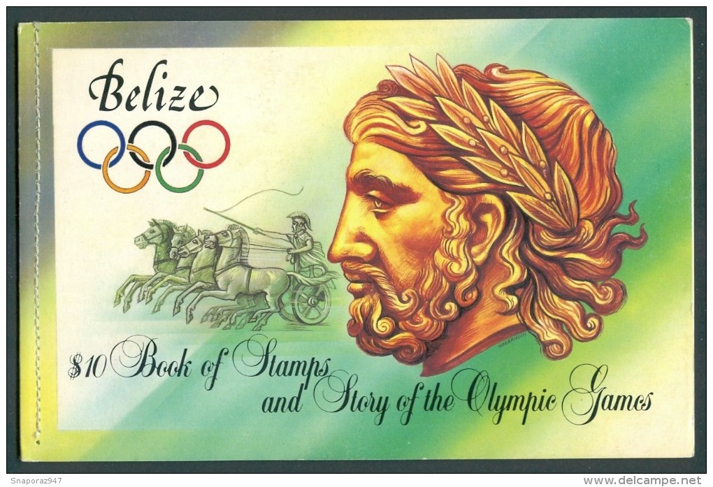 1984 Belize Giochi Olimpici D'estate A Los Angeles Booklet Complete MNH** Lu6 - Estate 1984: Los Angeles