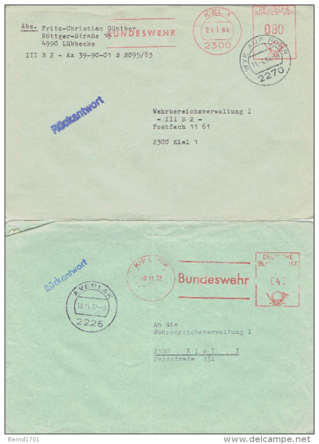 Germany - Umschläge Echt Gelaufen / Covers Used # Bundeswehr (N948)- - Militaria