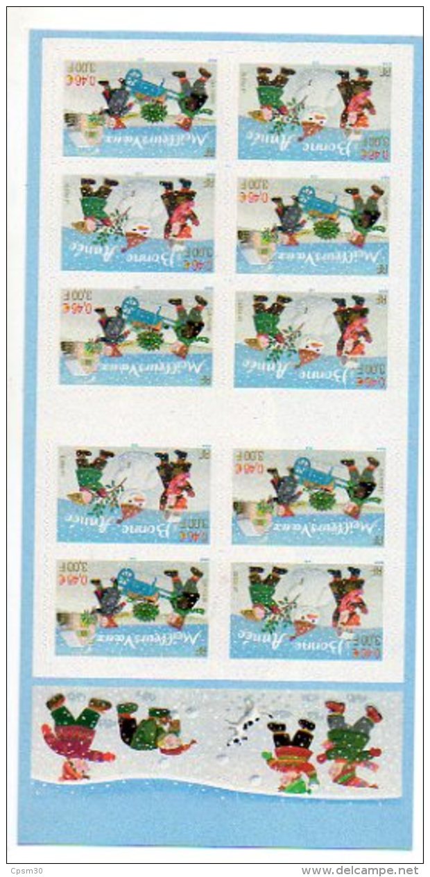 Timbres - Bonne Année - Meilleurs Voeux - 2001 - Faciale 30.00 Fr (valeur 4.60 €) - Carnet N° 3440 - Commemoratives