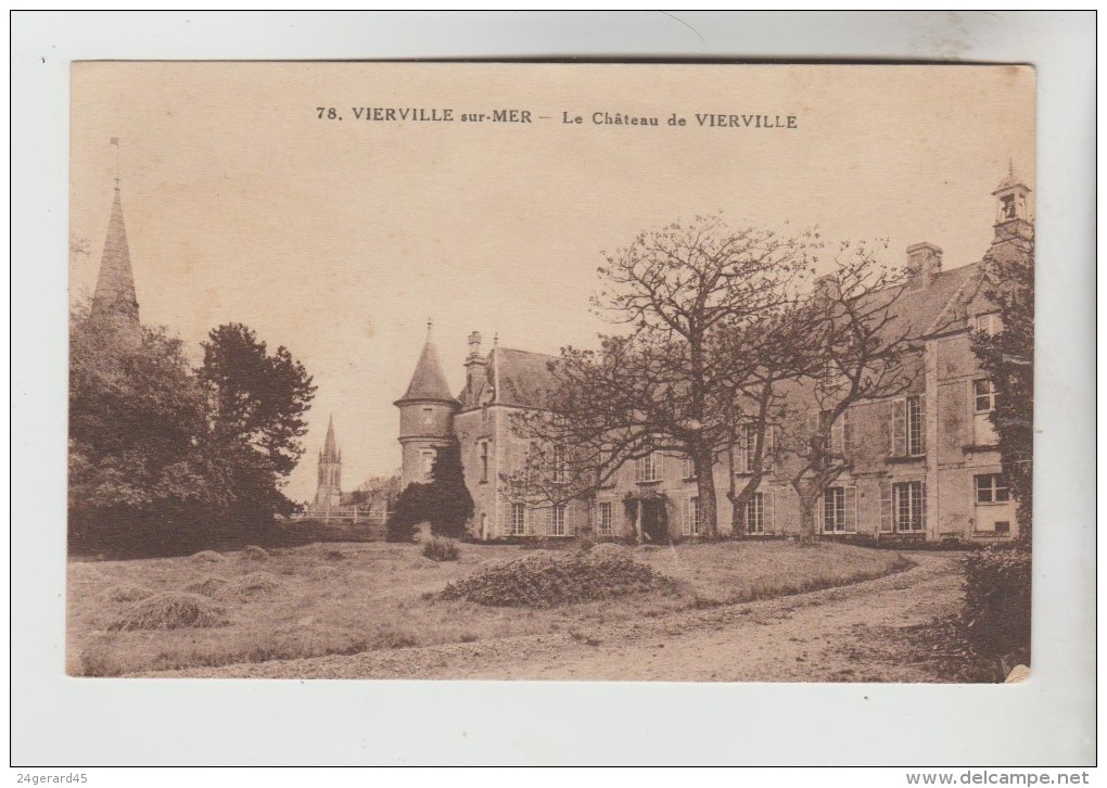 CPSM VIERVILLE SUR MER (Calvados) - Le Château De Vierville - Other & Unclassified