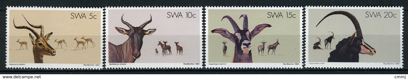 1980 - S.W.A. / NAMIBIA - Mi. Nr. 472/475 -  NH - ( **) - (K-CW 5815171.10) - Namibia (1990- ...)