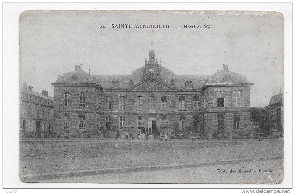 SAINT MENEHOULD - N° 24 - L' HOTEL DE VILLE - CPA NON VOYAGEE - Sainte-Menehould