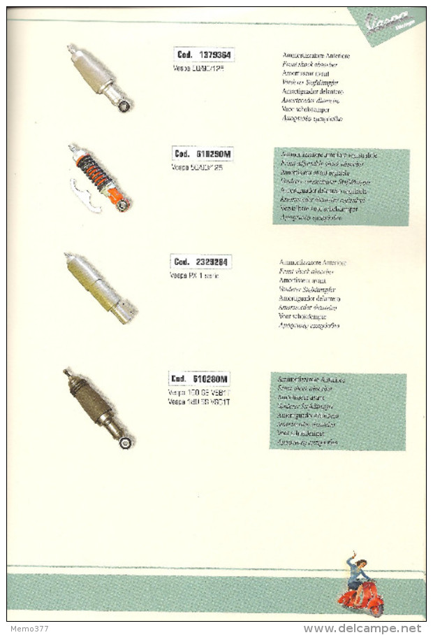 Catalogue D'Accessoires Originals --- VESPA --- Vintage 2006 - Autres Accessoires