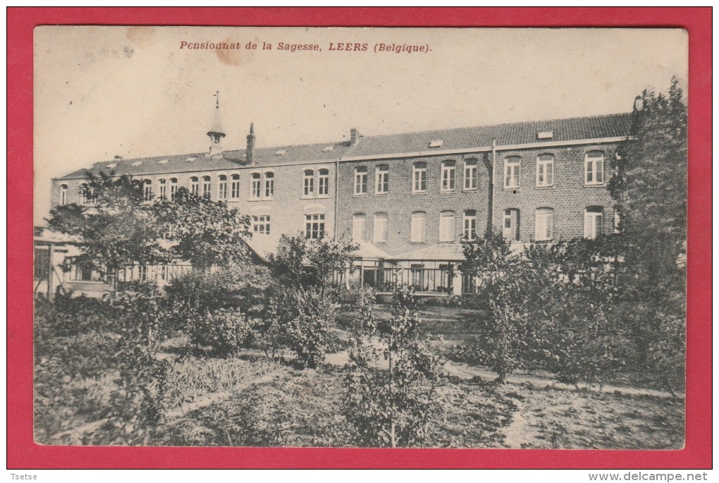 Leers - Pensionnat De La Sagesse - 1911 - Oblitération Française ( Voir Verso ) - Estaimpuis