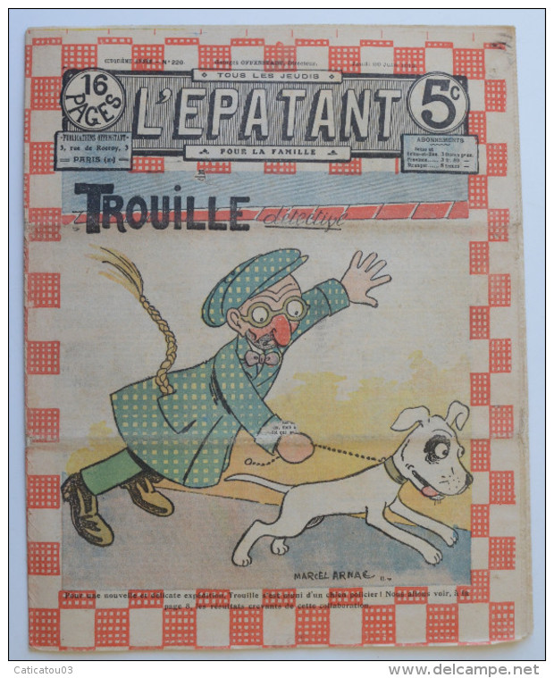 BD RARE "L'ÉPATANT" - L. FORTON (aut. Des Pieds Nickelés) N°220 - 20 Juin 1912 - 16 Pages - Pieds Nickelés, Les