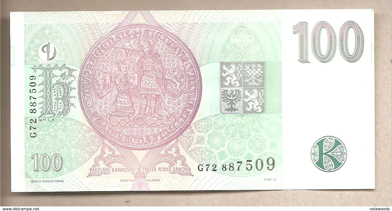 Rep. Ceca - Banconota Circolata Da 100 Corone P-18 - 1997 - Repubblica Ceca
