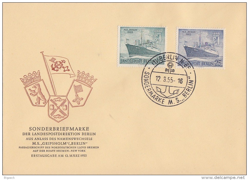 Berlin FDC Minr.126-127 SST - Sonstige & Ohne Zuordnung