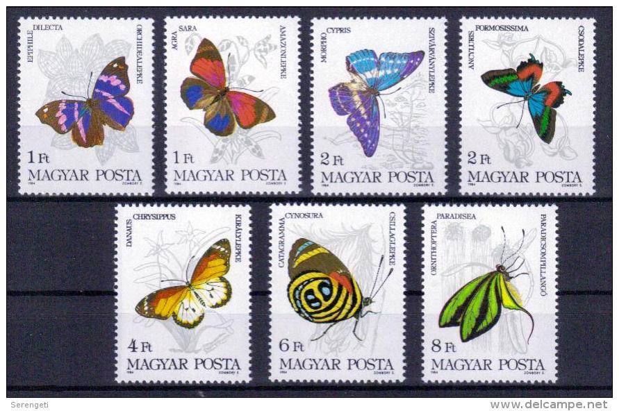 Ungarn 'Schmetterlinge' / Hungary 'Butterflies' **/MNH 1984 - Schmetterlinge