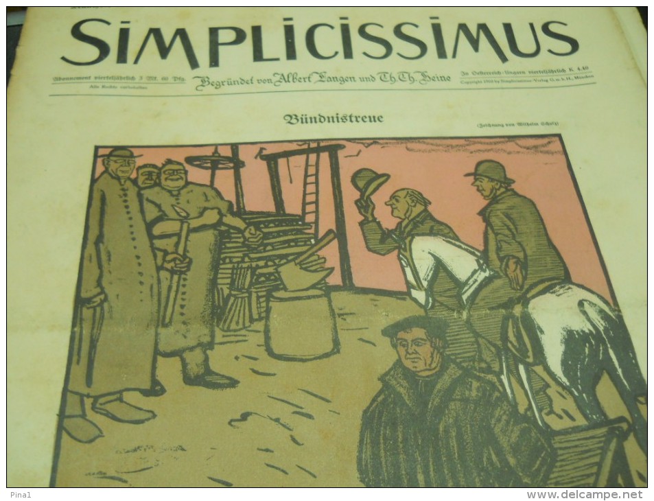 2 MAI    -  SIMPICISSIMUS  -1910 - Altri & Non Classificati