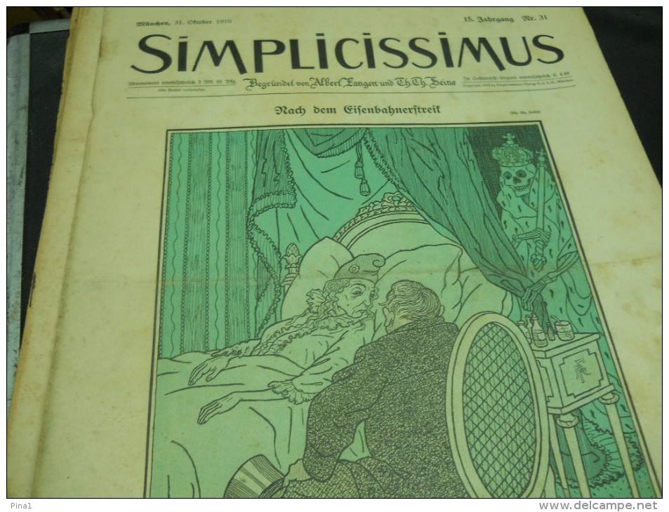 31 OCTOBER   -  SIMPICISSIMUS N -1910 - Altri & Non Classificati