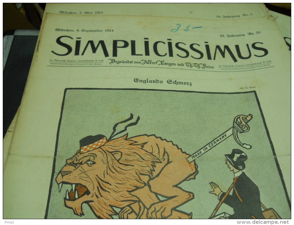 8 SEPTEMBER  -  SIMPICISSIMUS   - 1914 - Altri & Non Classificati