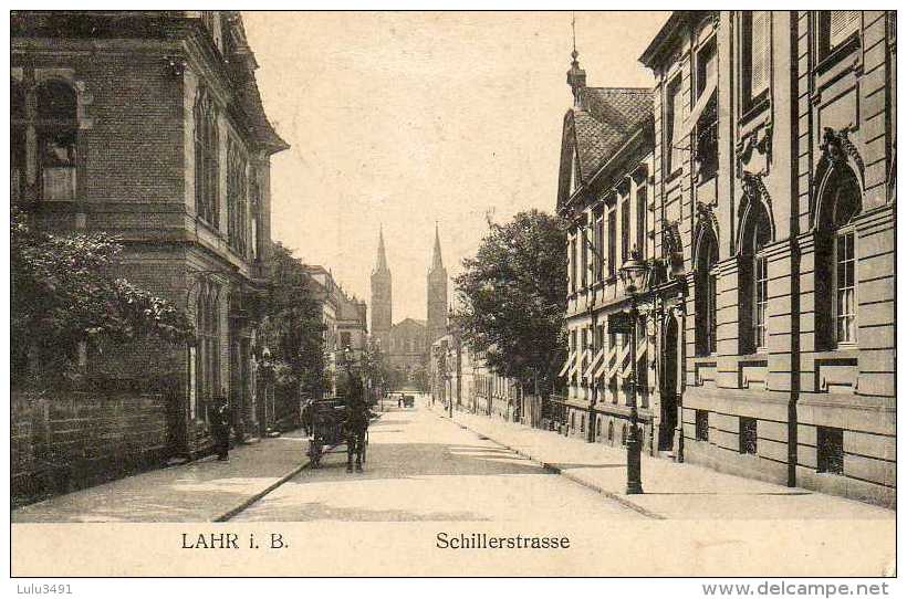 CPA - LAHR I. B. (Allemagne-Bade-Wurtemberg) - Die Schillerstrasse In 1917 - Lahr