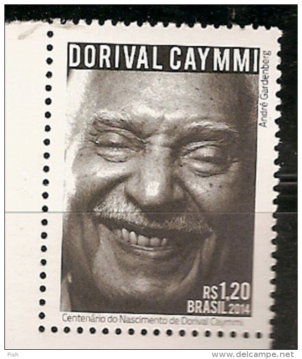 Brazil ** & Dorival Caymmi's Birth Centenary 2014 (6545) - Usati