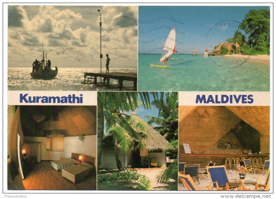 MALDIVES - KURAMATHI (PHOTO-ATELIER LIEMANN) / THEMATIC STAMP-SEASHELL - Maldive