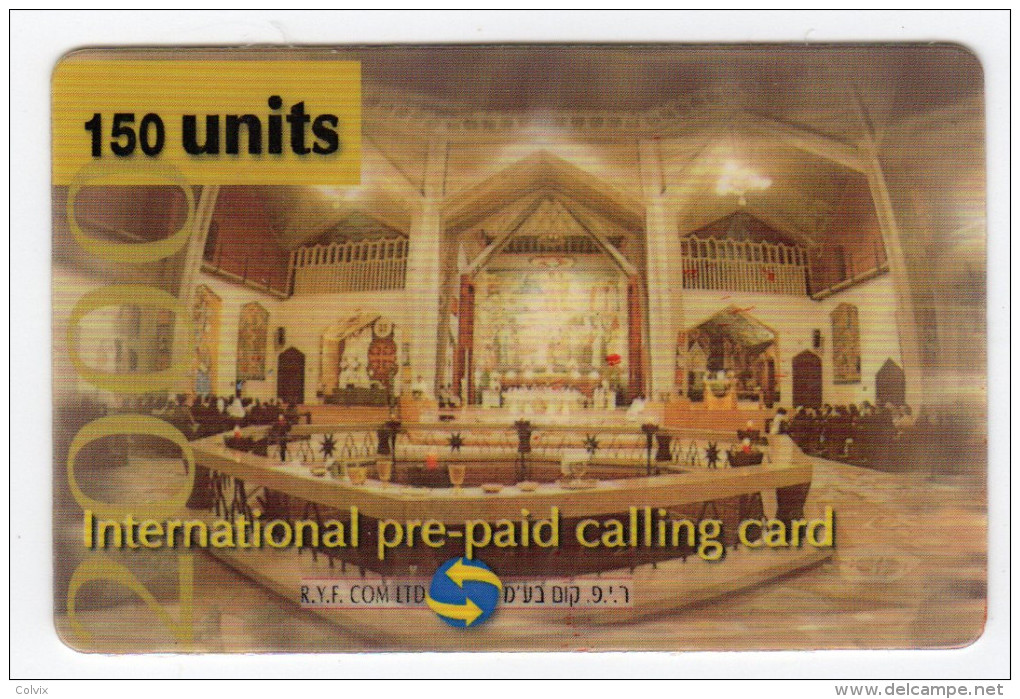ISRAEL International Prepaid Calling Card 150U Date 2001 - Israel