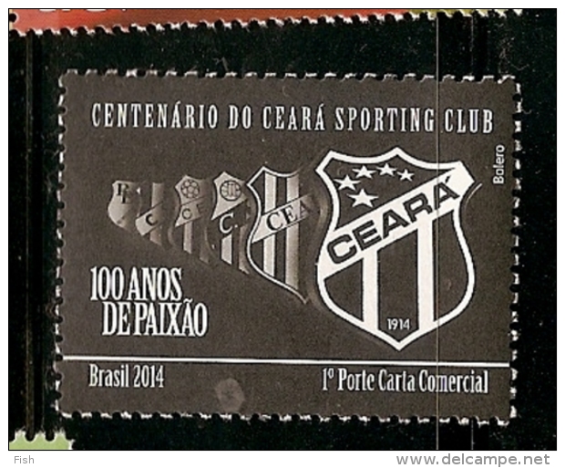 Brazil ** & Centennial Ceará Sporting Club 2014 (4564) - Unused Stamps