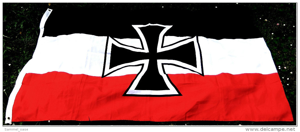 Flagge / Fahne Eisernes Kreuz  -  Material : Polyester  -  Größe Ca. 150 X 88 Cm - Sonstige & Ohne Zuordnung