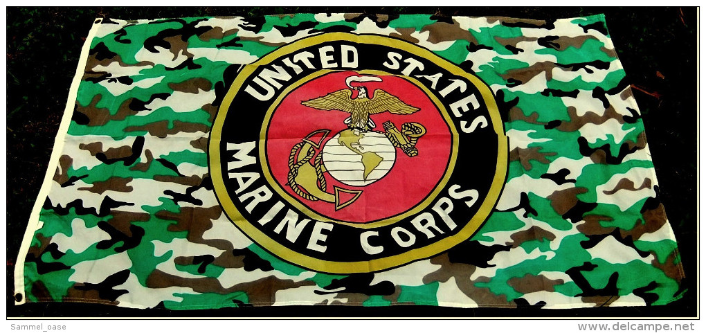 Flagge / Fahne  -  United States Marine Corps  -  Material : Polyester  -  Größe Ca. 150 X 90 Cm - Banderas