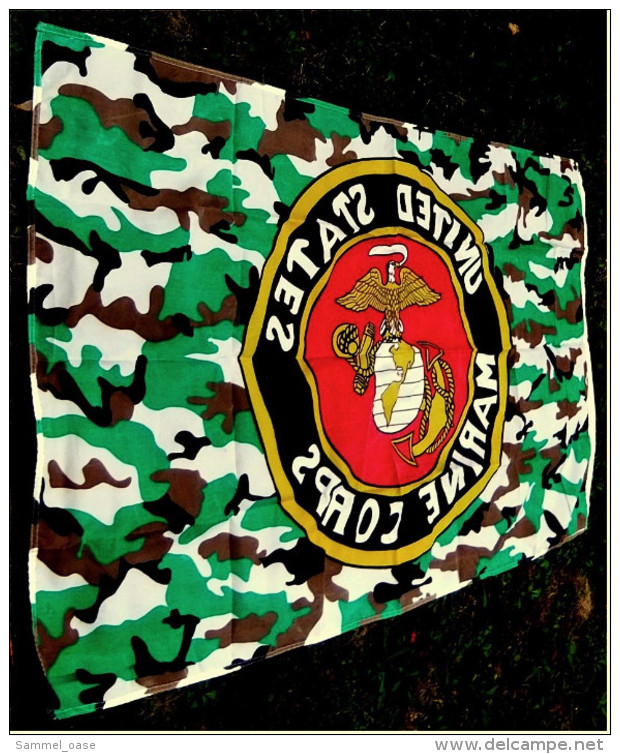 Flagge / Fahne  -  United States Marine Corps  -  Material : Polyester  -  Größe Ca. 150 X 90 Cm - Drapeaux