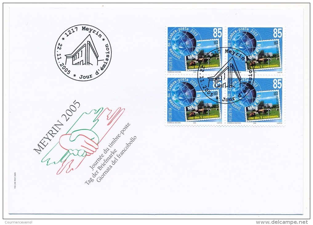 SUISSE -  FDC 2005 - Journée Du Timbre - 2 Enveloppes - FDC