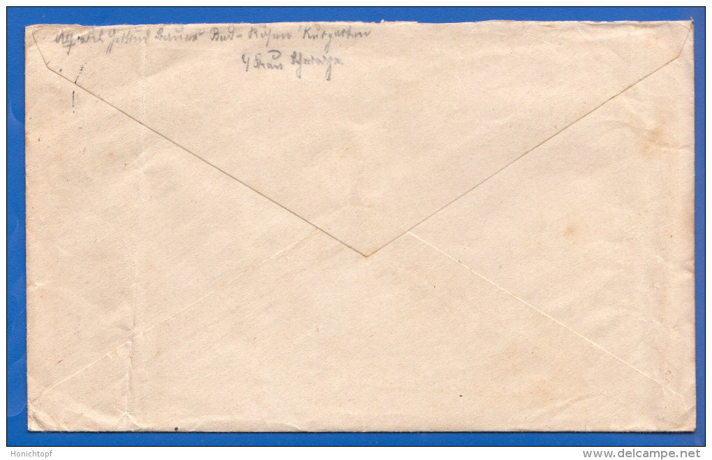 Deutschland; Brief Mit Inhalt 1918; Feldpost Stempel Bad Kösen - Briefe U. Dokumente