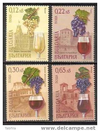 BULGARIA \ BULGARIE - 2001 - Vins 4v** - Vins & Alcools