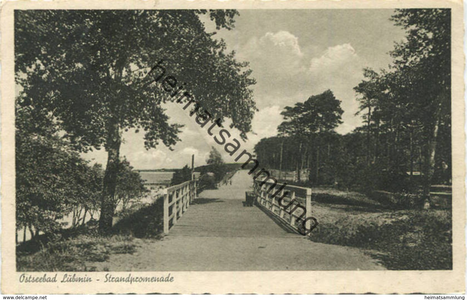 Ostseebad Lubmin - Strandpromenade - Verlag Photo-Berg Lubmin Gel. 1939 - Lubmin