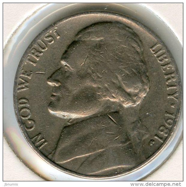 Etats-Unis USA 5 Cents 1981 P KM A192 - 1938-…: Jefferson