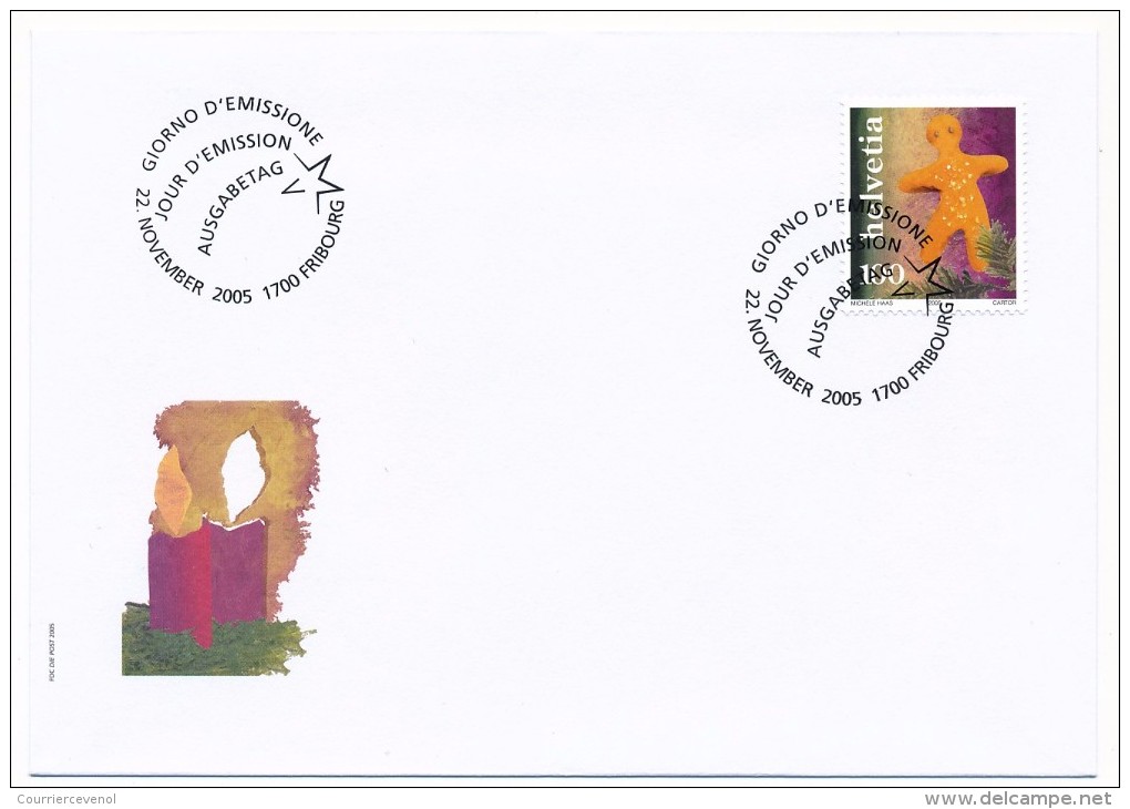 SUISSE -  FDC 2005 - Nativité - 2 Enveloppes ( 2 Séries) - FDC