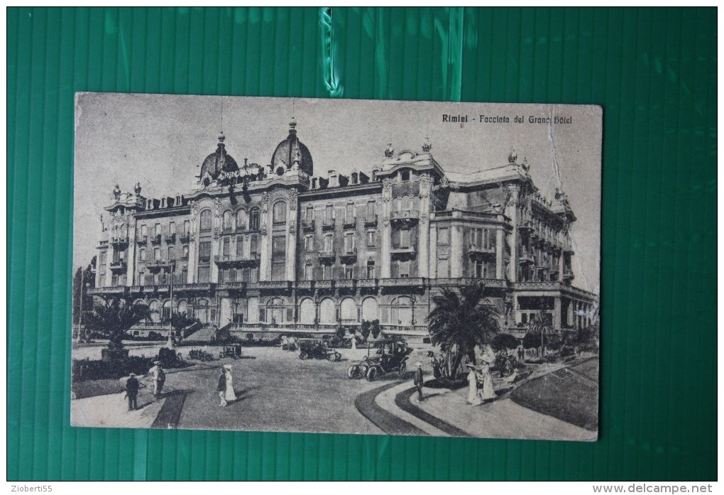 CARTOLINA  RIMINI  GRAND HOTEL -  AFFRANCATURA EFFIGIE - 1920 - Rimini