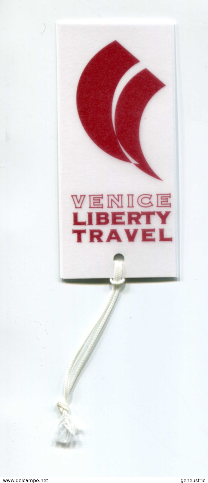 Etiquette De Bagage Publicitaire "Venice Liberty Travel" Venise - Aviation - Avion - Italie - Etichette Da Viaggio E Targhette