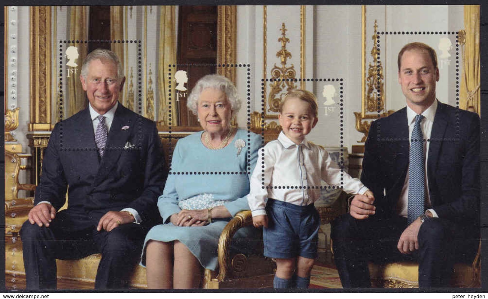Great Britain Queen Elisabeth 90th Birthday 2016 DY17 Prestige Booklet Pane 3 - Libretti