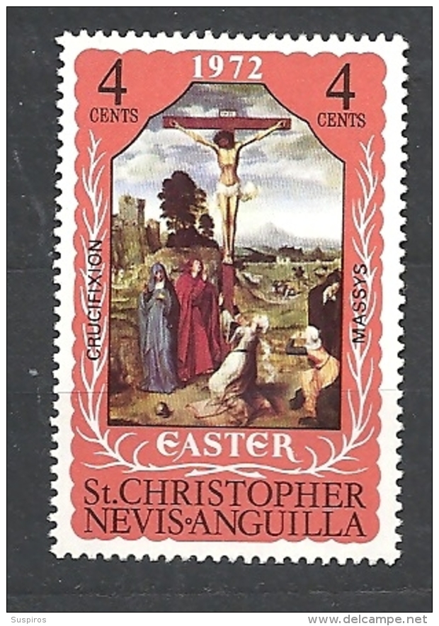 St. CHRISTOPHER NEVIS + ANGUILLA  1972 Easter Mnh Set - San Cristóbal Y Nieves - Anguilla (...-1980)