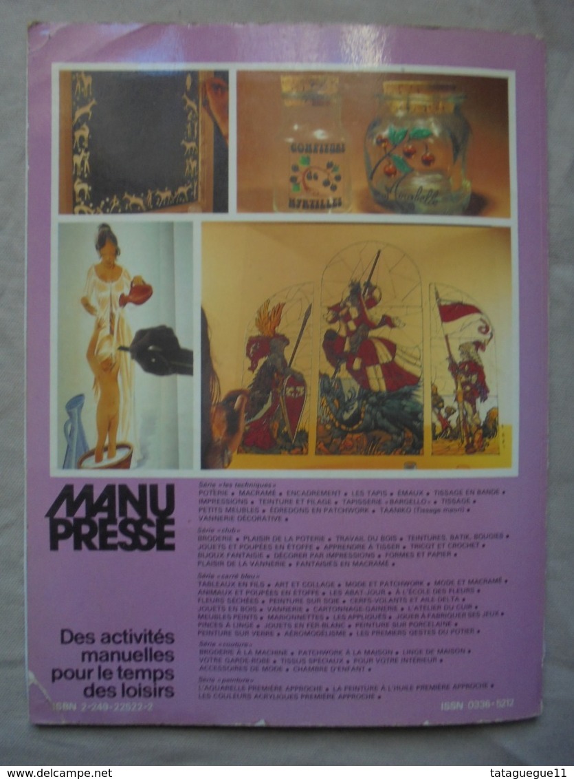 Ancien - Livre "Peinture sur Verre" MANUPRESSE - 1980