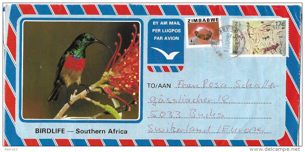 ZIMBABWE - BUCHS &#8594; Par Avion/Luftpostbrief 1982 - Zimbabwe (1980-...)