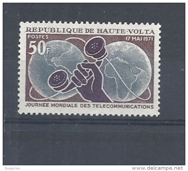 ALTO VOLTA  1971 World Telecommunications Day     MNH - Alto Volta (1958-1984)