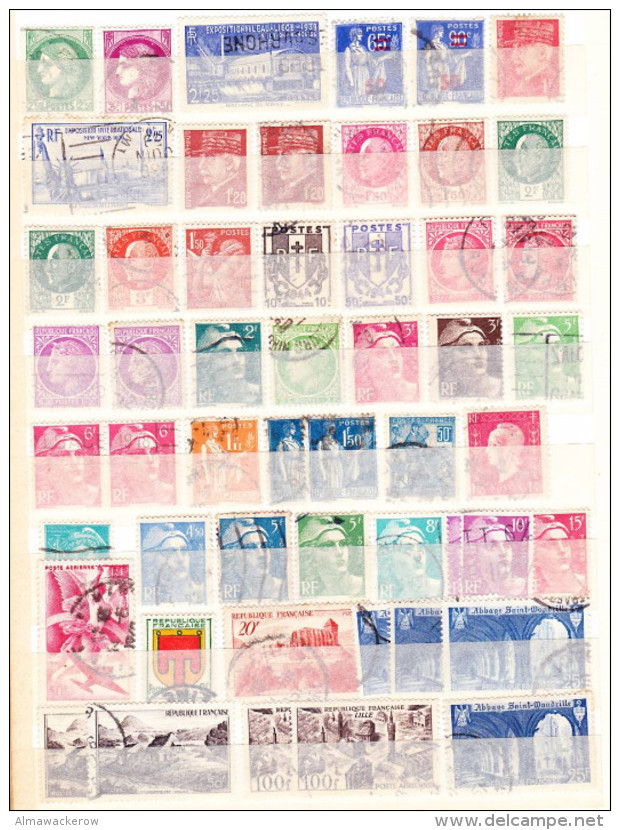 2016-0644 Collection France Mainly Used O In Lovely Old Album, See All 17 Scans! High Cv - Collections (with Albums)