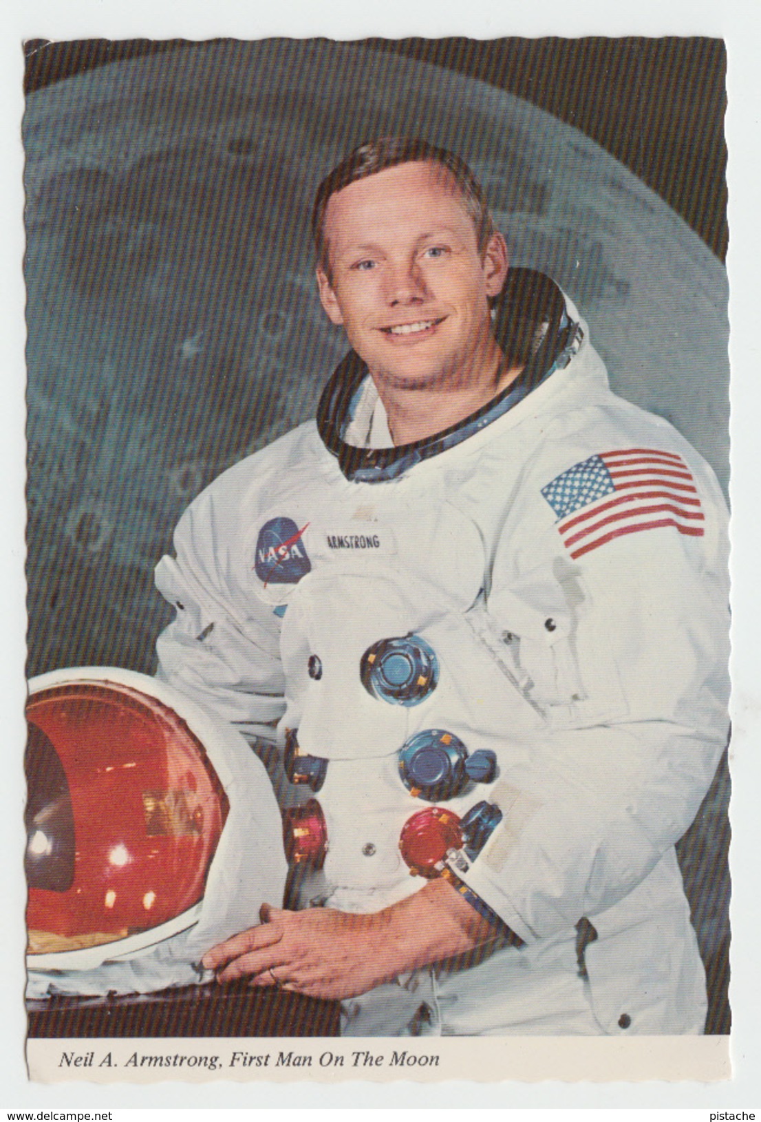 Astronaut Neil Armstrong - First Man On The Moon - Space Espace Astronomy Appolo II - 2 Scans - Astronomy